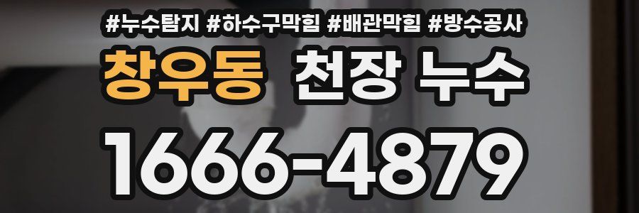 창우동 천장 누수