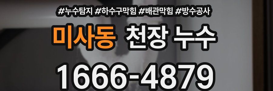 미사동 천장 누수