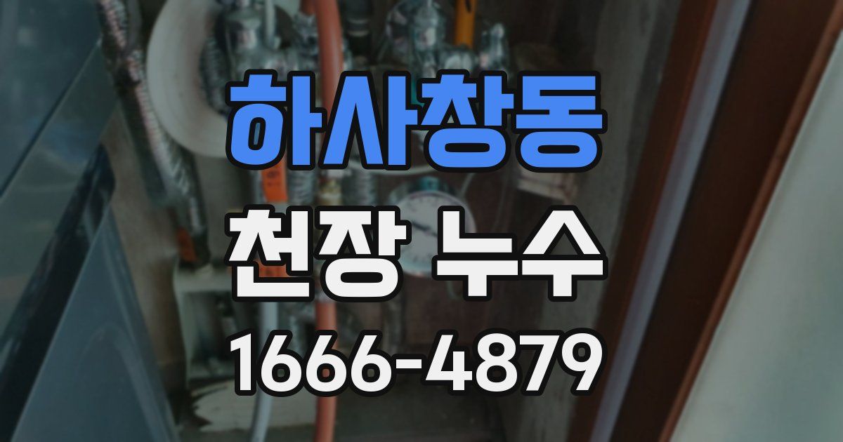 하사창동 천장 누수