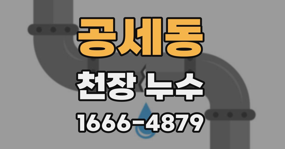 공세동 천장 누수