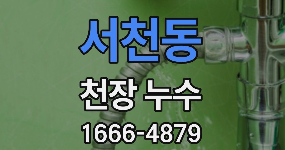 서천동 천장 누수