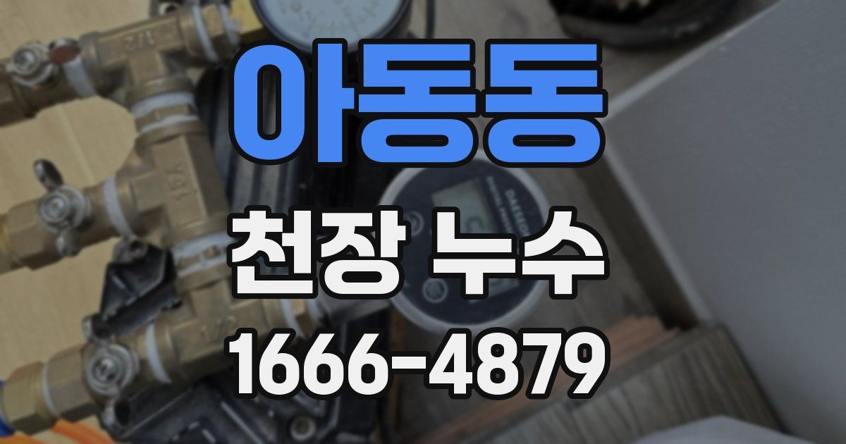 아동동 천장 누수