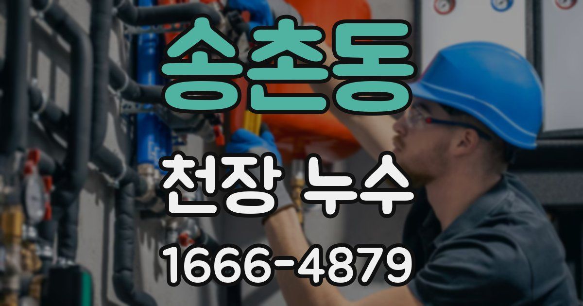 송촌동 천장 누수