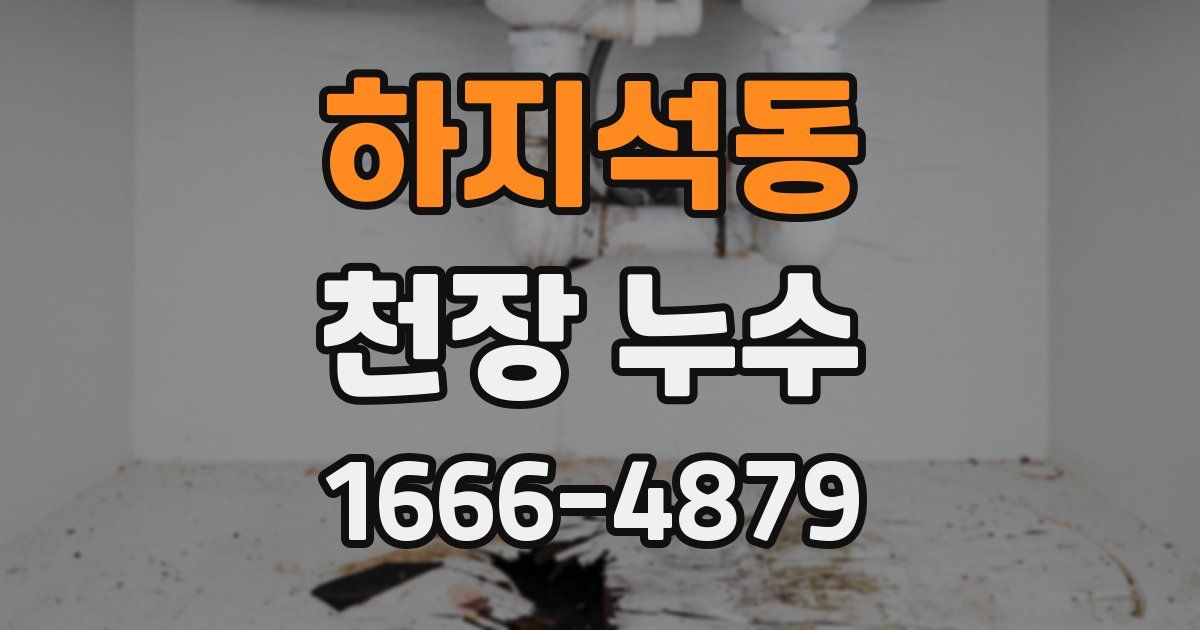 하지석동 천장 누수