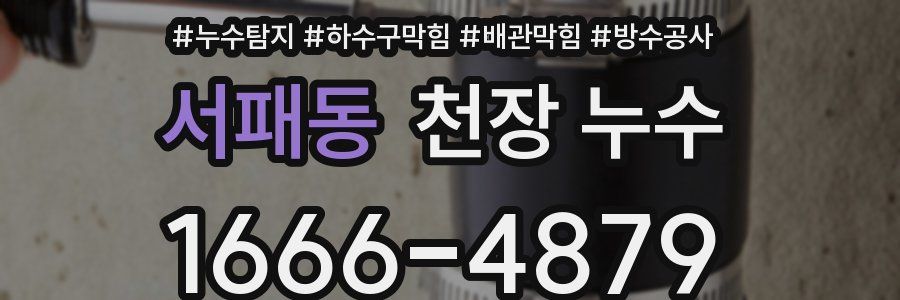 서패동 천장 누수