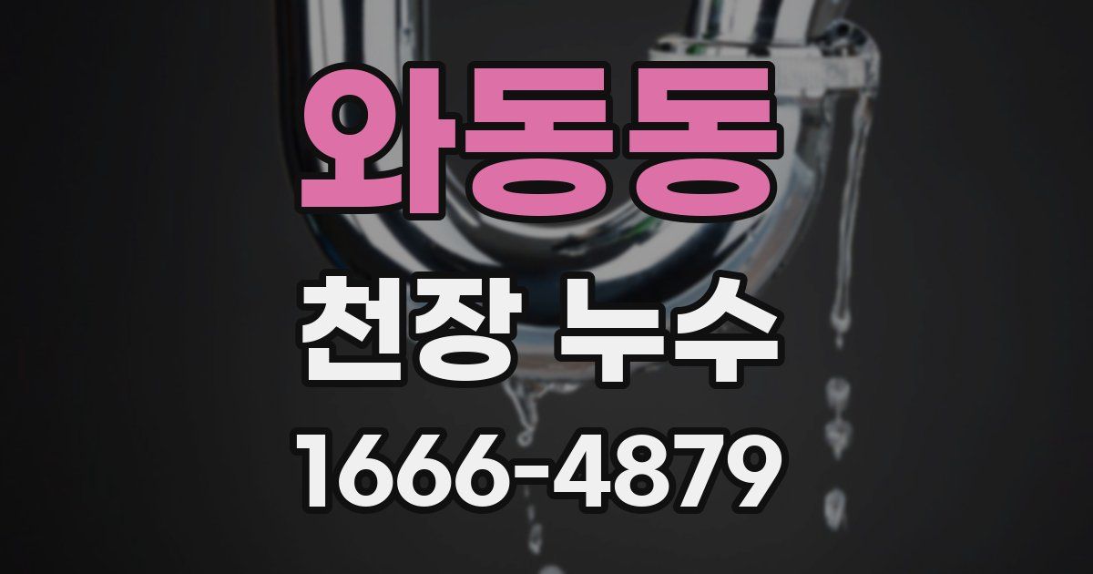 와동동 천장 누수