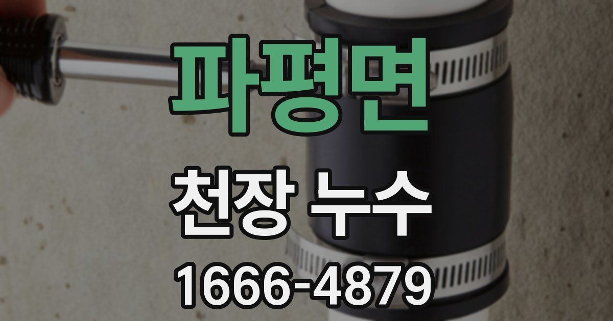 파평면 천장 누수