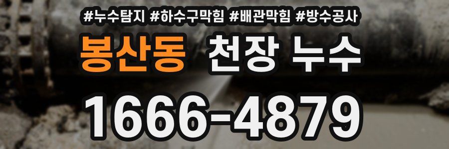 봉산동 천장 누수