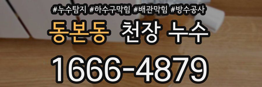 동본동 천장 누수