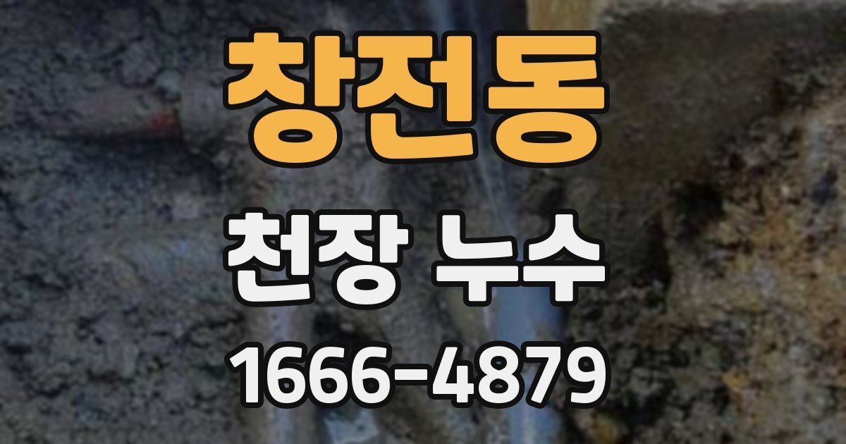 창전동 천장 누수