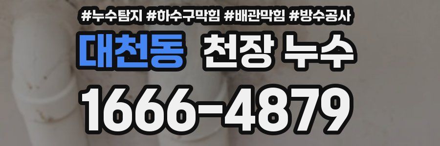 대천동 천장 누수