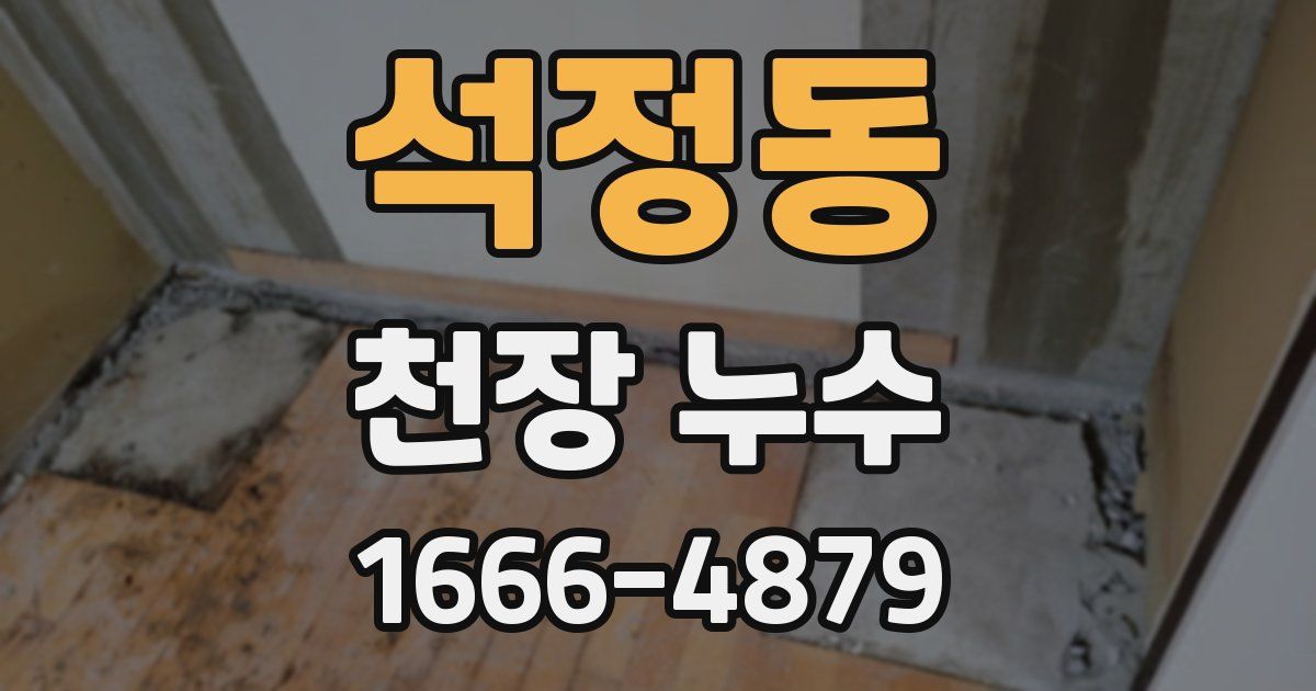 석정동 천장 누수