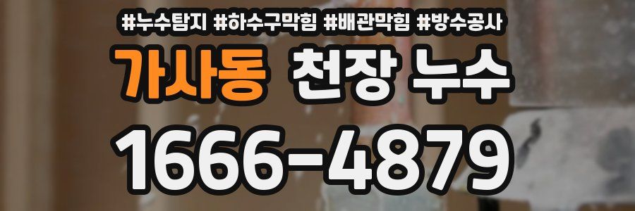 가사동 천장 누수