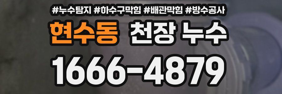 현수동 천장 누수