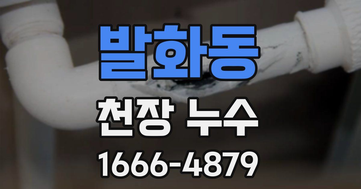 발화동 천장 누수