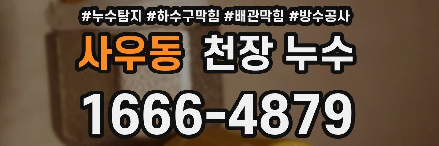 사우동 천장 누수