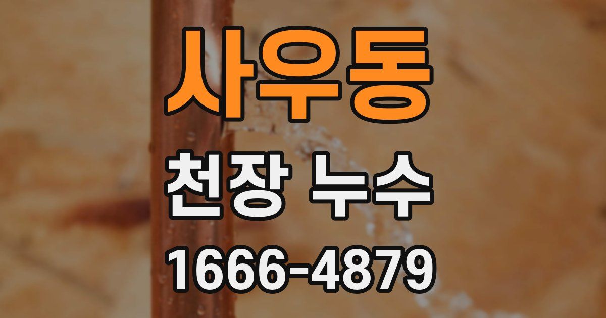 사우동 천장 누수