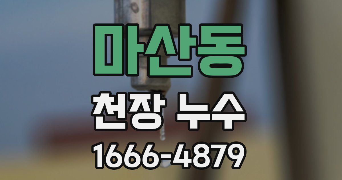마산동 천장 누수