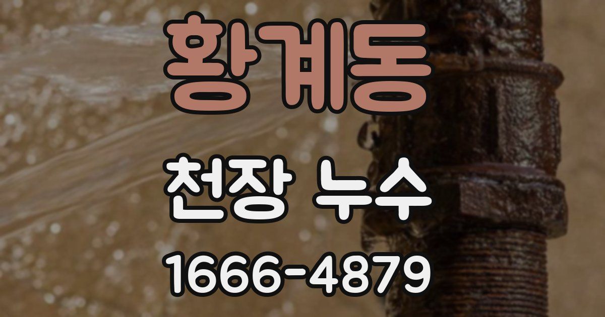 황계동 천장 누수