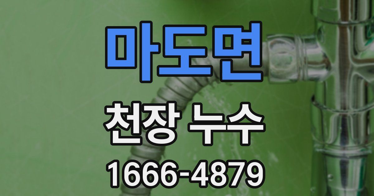 마도면 천장 누수