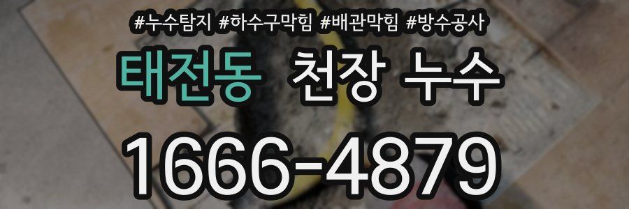 태전동 천장 누수