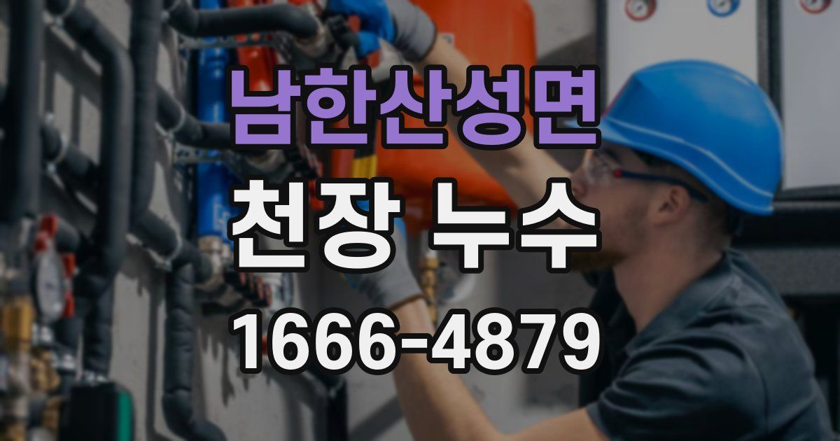 남한산성면 천장 누수