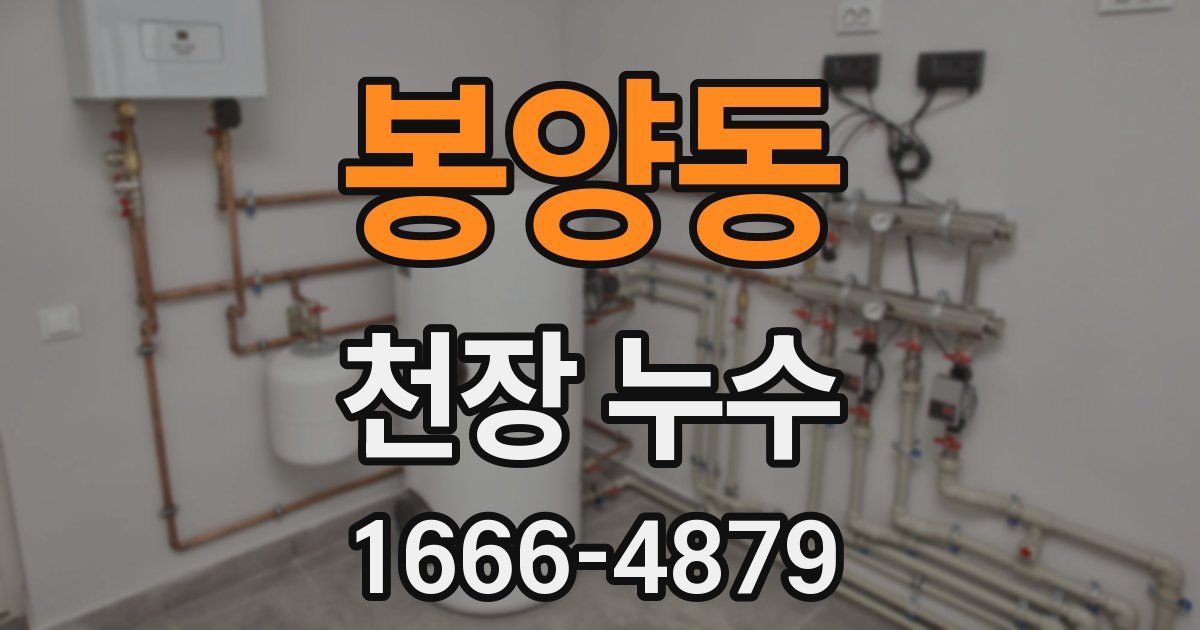 봉양동 천장 누수