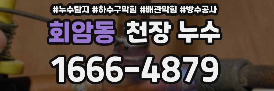 회암동 천장 누수