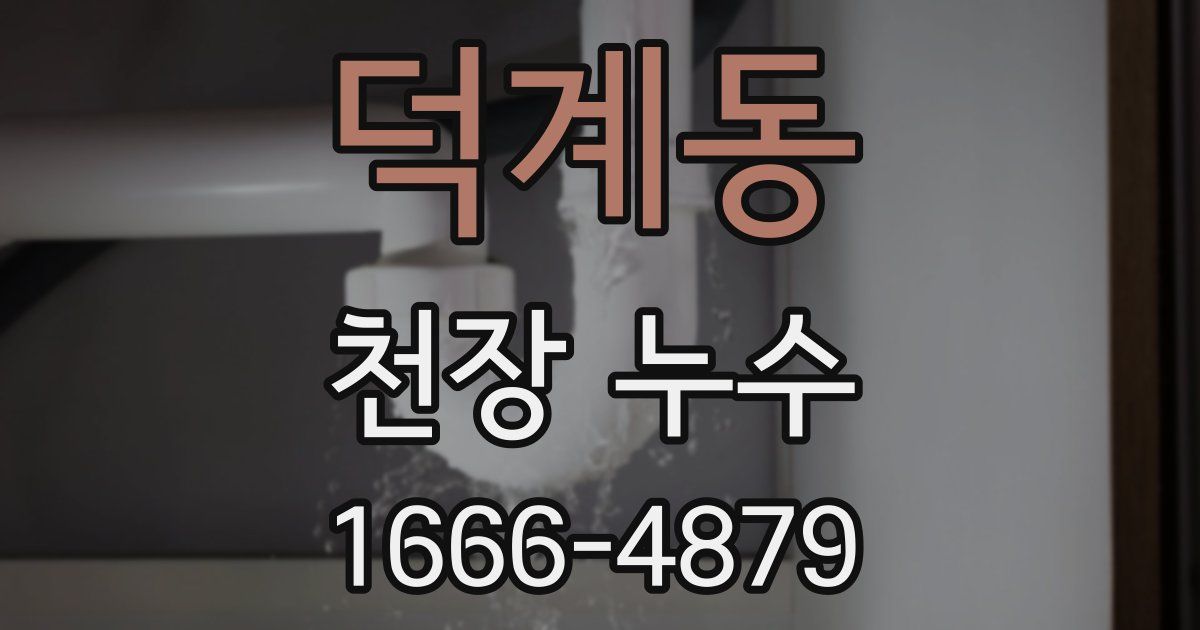 덕계동 천장 누수