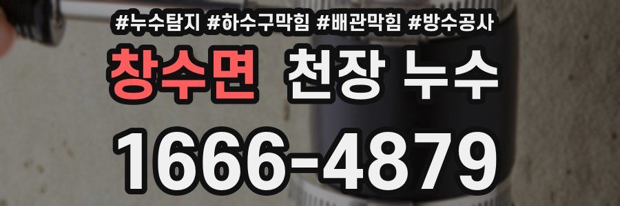 창수면 천장 누수