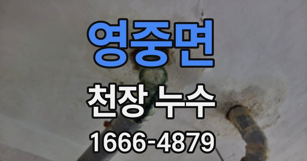 영중면 천장 누수
