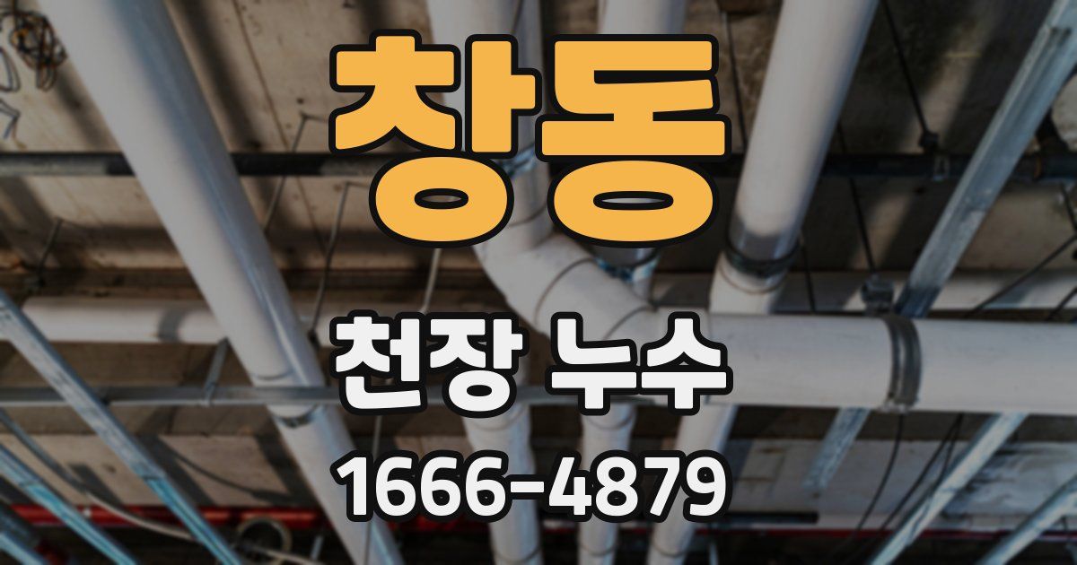 창동 천장 누수
