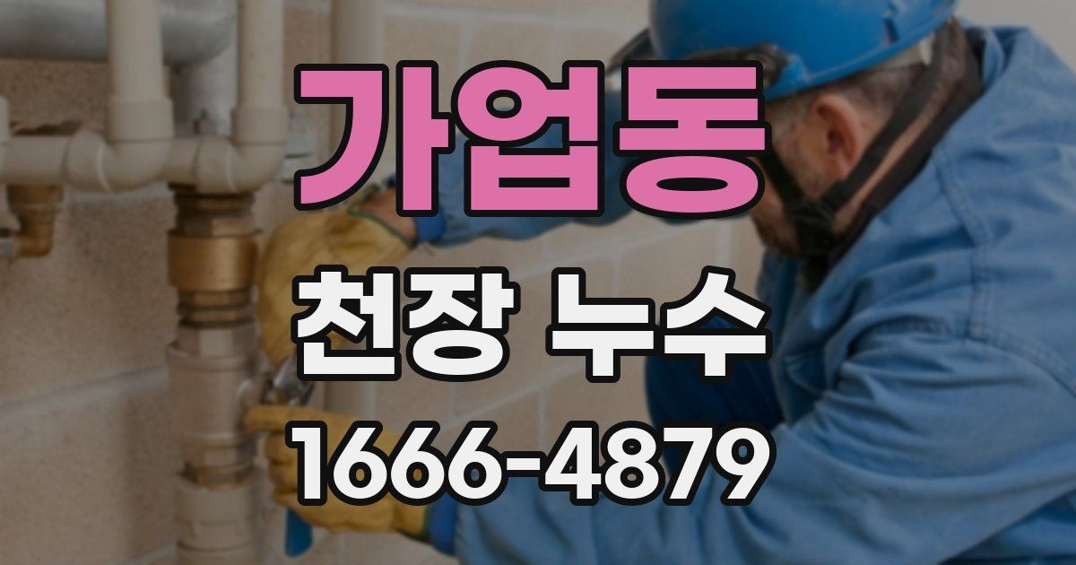 가업동 천장 누수