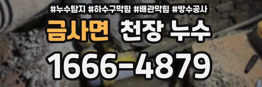금사면 천장 누수