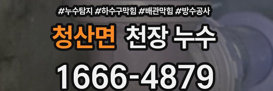 청산면 천장 누수