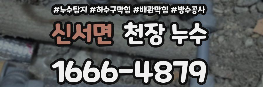 신서면 천장 누수