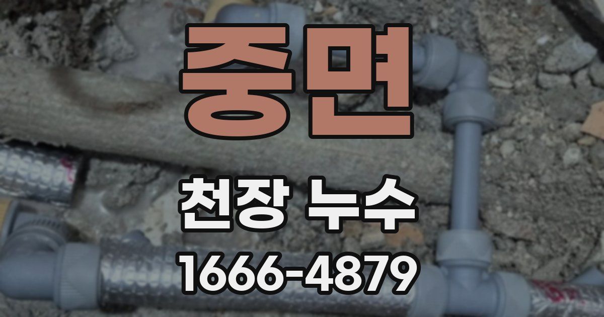 중면 천장 누수