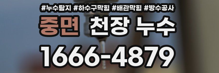 중면 천장 누수
