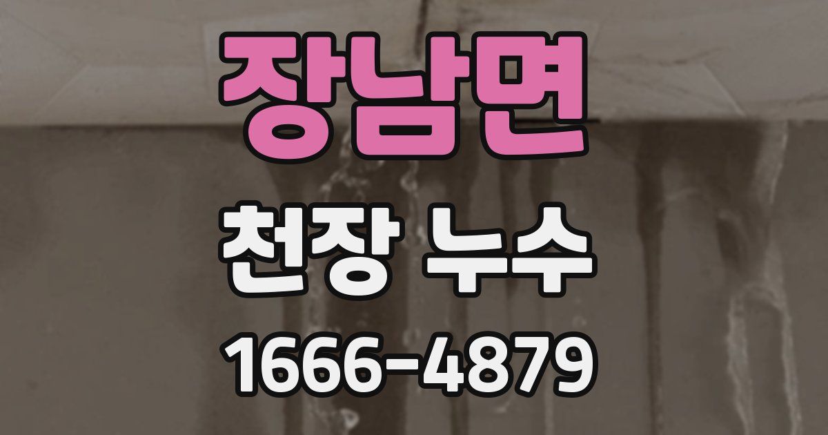 장남면 천장 누수