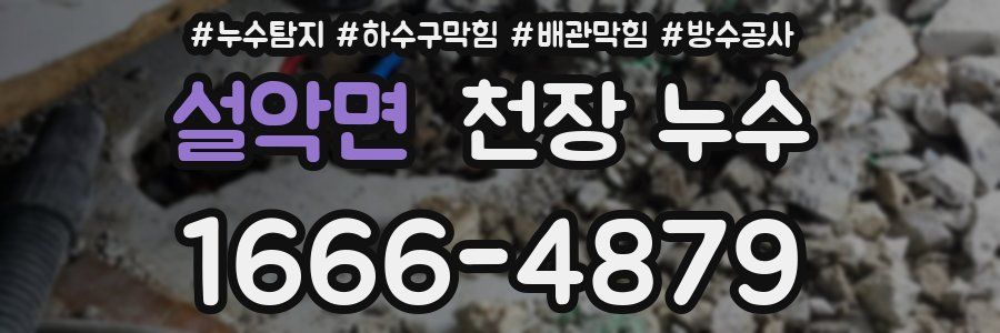 설악면 천장 누수