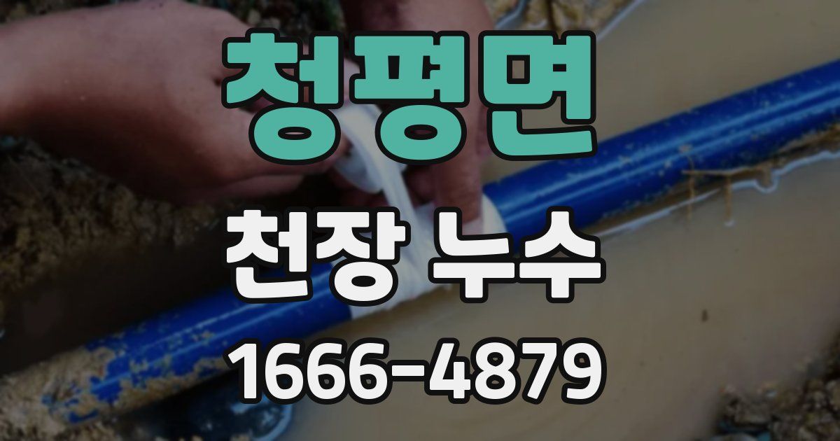 청평면 천장 누수