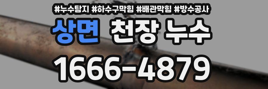 상면 천장 누수
