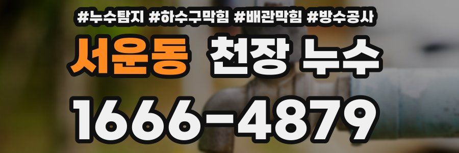 서운동 천장 누수
