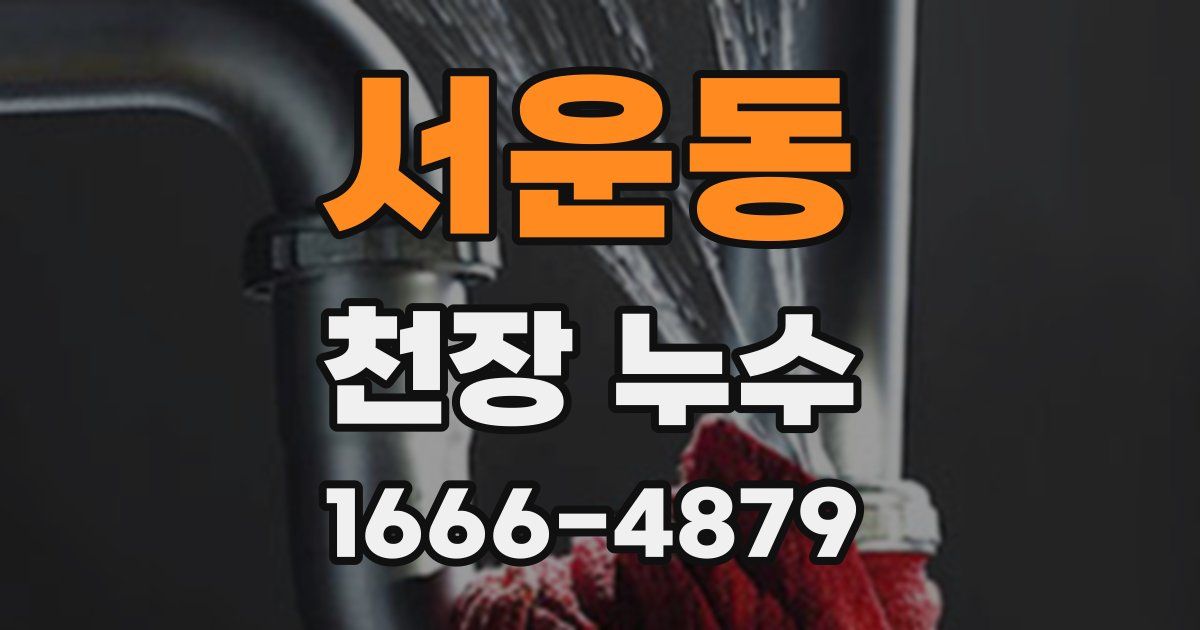 서운동 천장 누수