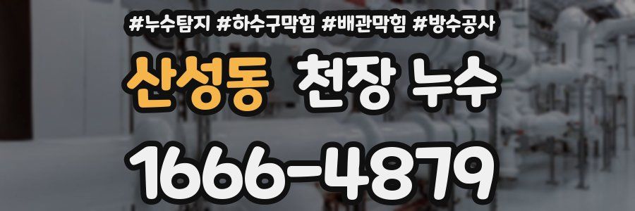 산성동 천장 누수