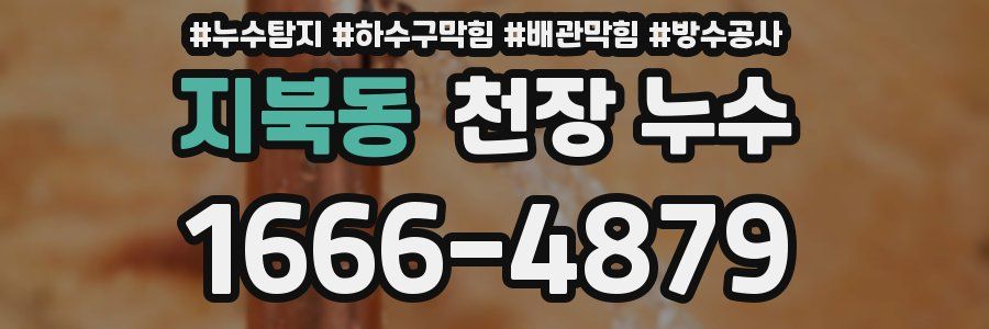 지북동 천장 누수