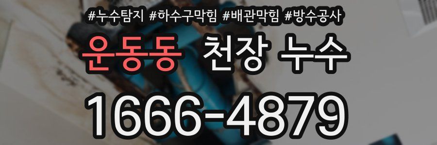 운동동 천장 누수