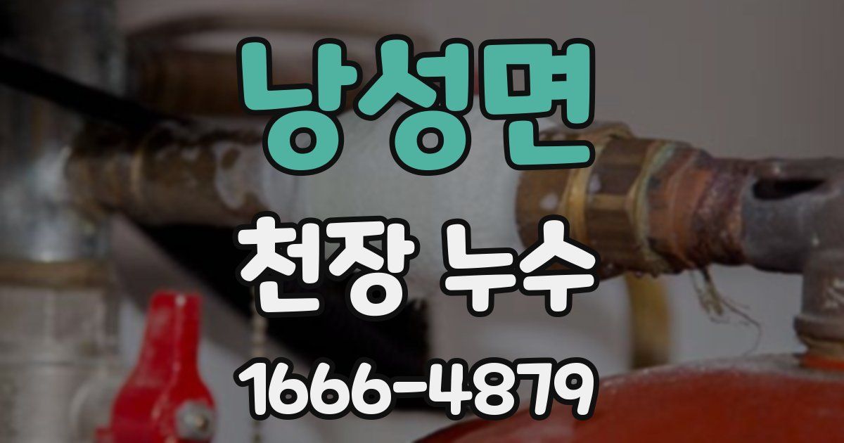 낭성면 천장 누수