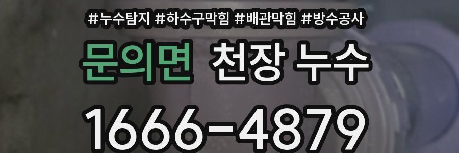 문의면 천장 누수