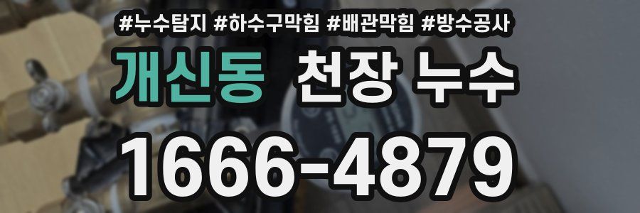 개신동 천장 누수